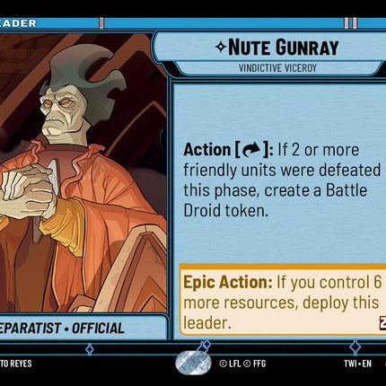 Nute Gunray - Vindictive Viceroy (002/257) (002/257) [Twilight of the Republic]