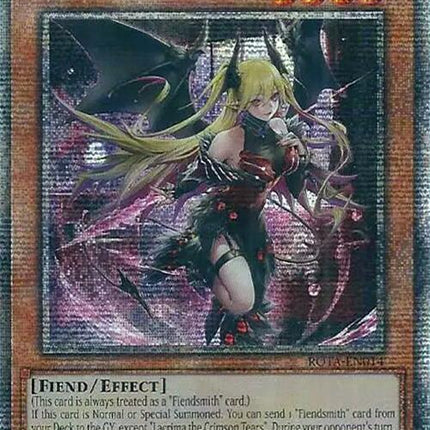 Lacrima the Crimson Tears (Quarter Century Secret Rare) [ROTA-EN014] Quarter Century Secret Rare