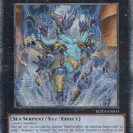 Poseidra Abyss, the Atlantean Dragon Lord (Quarter Century Secret Rare) [ROTA-EN043] Quarter Century Secret Rare