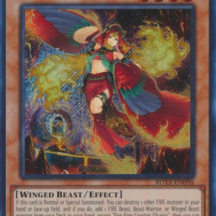 Fire King Courtier Ulcanix [ROTA-EN098] Secret Rare