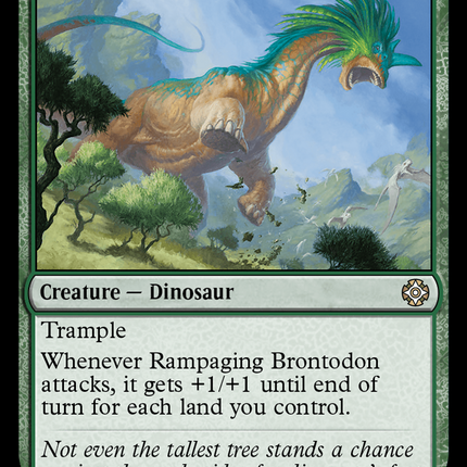 Rampaging Brontodon [The Lost Caverns of Ixalan Commander]