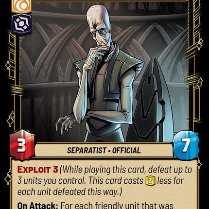 San Hill - Chairman of the Banking Clan (186/257) (186/257) [Twilight of the Republic]