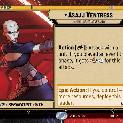 Asajj Ventress - Unparalleled Adversary (289) (Hyperspace) (289) [Twilight of the Republic]