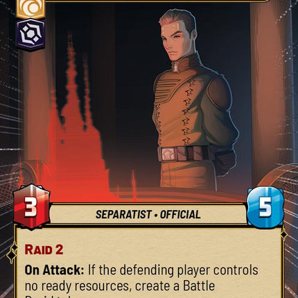 Rush Clovis - Banking Clan Scion (448) (Hyperspace) (448) [Twilight of the Republic]