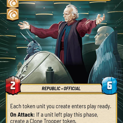 Chancellor Palpatine - Wartime Chancellor (468) (Hyperspace) (468) [Twilight of the Republic]