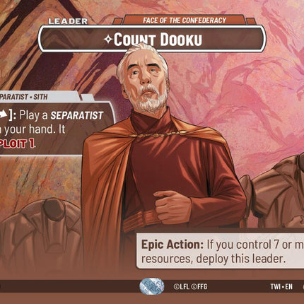 Count Dooku - Face of the Confederacy (262) (Showcase) (262) [Twilight of the Republic]