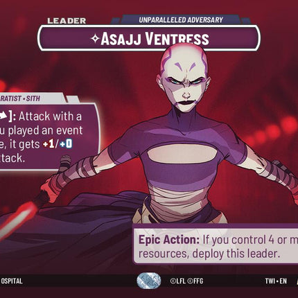 Asajj Ventress - Unparalleled Adversary (271) (Showcase) (271) [Twilight of the Republic]