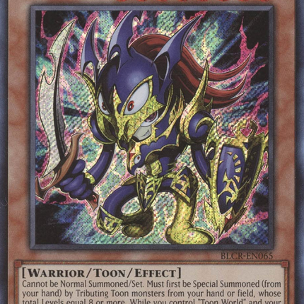 Toon Black Luster Soldier [BLCR-EN065] Secret Rare