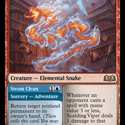 Scalding Viper // Steam Clean [Wilds of Eldraine]