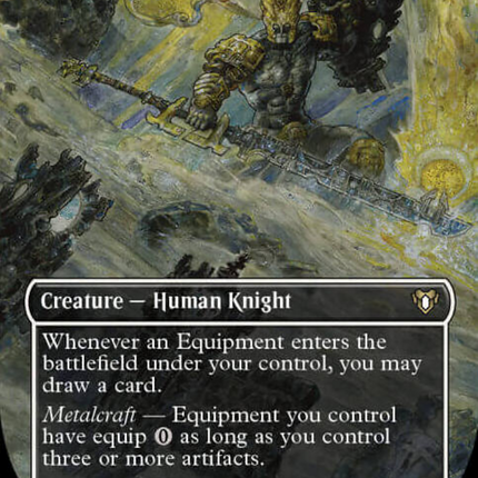 Puresteel Paladin (Borderless Alternate Art) [Commander Masters]