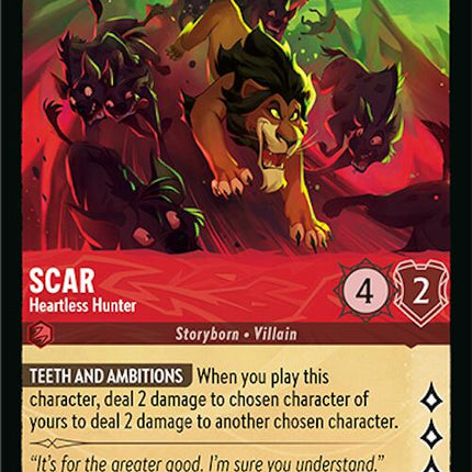 Scar - Heartless Hunter (127/204) [Azurite Sea]
