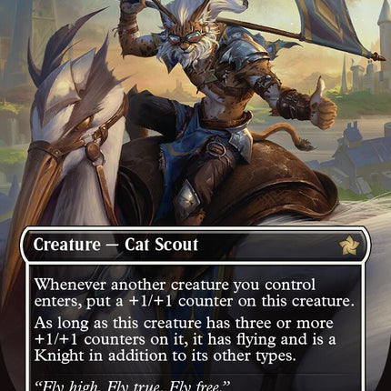 Skyknight Squire (Borderless) (Mana Foil) [Foundations]