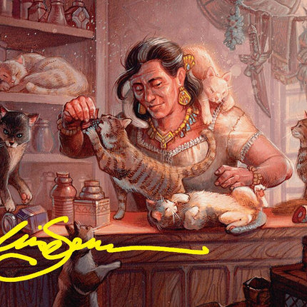 Cat Collector Art Card (1/54) (Gold-Stamped Signature) [Foundations Art Series]