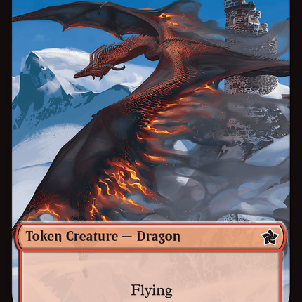 Dragon (0016) // Dragon (0017) Doubled-Sided Token [Foundations Tokens]