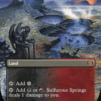 Sulfurous Springs (Borderless Alternate Art) [Dominaria United]