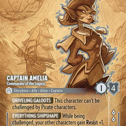 Captain Amelia - Commander of the Legacy (Enchanted) (221/204) [Azurite Sea]