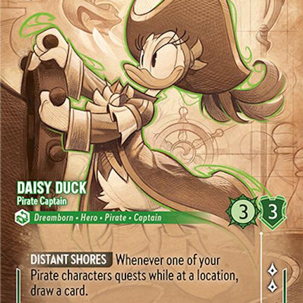 Daisy Duck - Pirate Captain (Enchanted) (211/204) [Azurite Sea]
