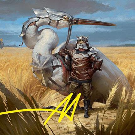 Skyknight Squire Art Card (4/54) (Gold-Stamped Signature) [Foundations Art Series]