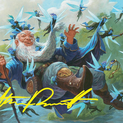 Mischievous Mystic Art Card (7/54) (Gold-Stamped Signature) [Foundations Art Series]