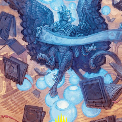 Sphinx of Forgotten Lore Art Card (33/54) (Gold-Stamped Signature) [Foundations Art Series]