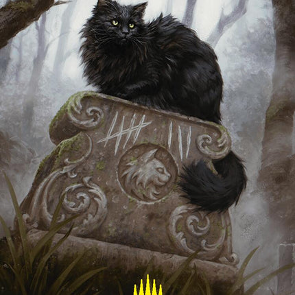 Nine-Lives Familiar 2 Art Card (36/54) (Gold-Stamped Planeswalker Symbol) [Foundations Art Series]