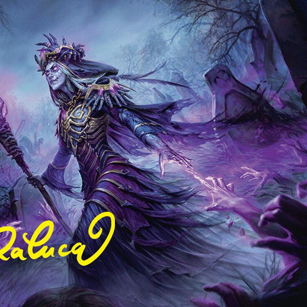 Zul Ashur, Lich Lord Art Card (10/54) (Gold-Stamped Signature) [Foundations Art Series]
