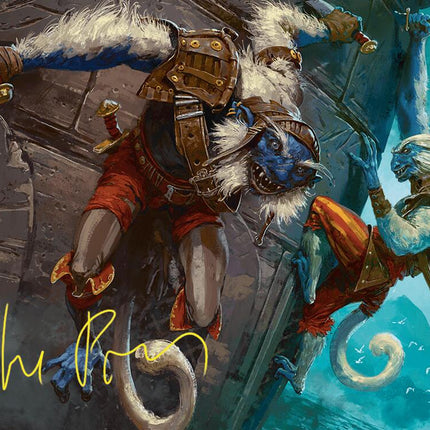 Goblin Boarders Art Card (11/54) (Gold-Stamped Signature) [Foundations Art Series]