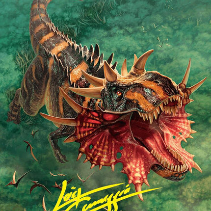 Gigantosaurus Art Card (53/54) (Gold-Stamped Signature) [Foundations Art Series]