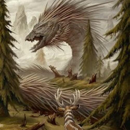 Quilled Greatwurm Art Card (44/54) [Foundations Art Series]
