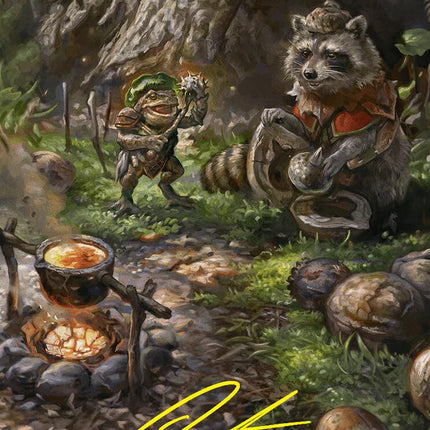 Sylvan Scavenging Art Card (46/54) (Gold-Stamped Signature) [Foundations Art Series]