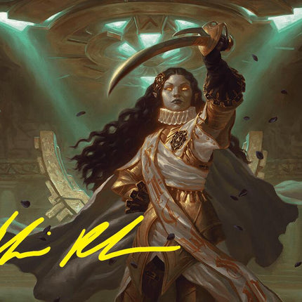 Elenda, Saint of Dusk Art Card (15/54) (Gold-Stamped Signature) [Foundations Art Series]