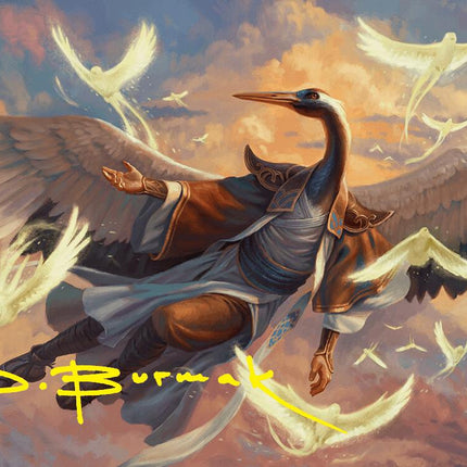 Kykar, Zephyr Awakener Art Card (16/54) (Gold-Stamped Signature) [Foundations Art Series]