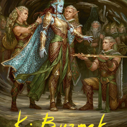 Lathril, Blade of the Elves Art Card (48/54) (Gold-Stamped Signature) [Foundations Art Series]