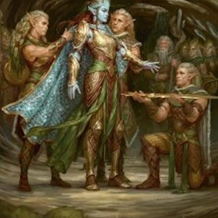 Lathril, Blade of the Elves Art Card (48/54) [Foundations Art Series]