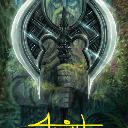 Leyline Axe Art Card (49/54) (Gold-Stamped Signature) [Foundations Art Series]