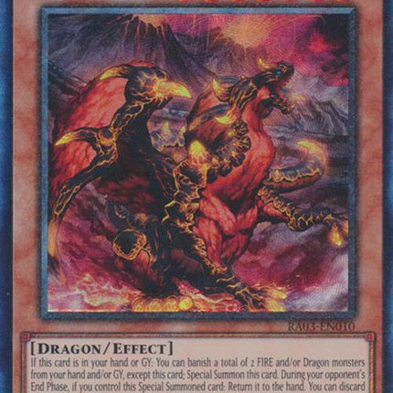 Blaster, Dragon Ruler of Infernos (CR) [RA03-EN010] Prismatic Collector's Rare