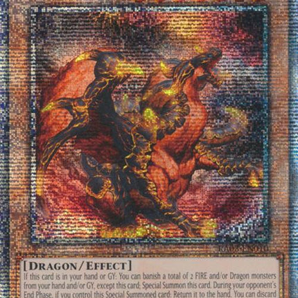 Blaster, Dragon Ruler of Infernos (Quarter Century Secret Rare) [RA03-EN010] Quarter Century Secret Rare