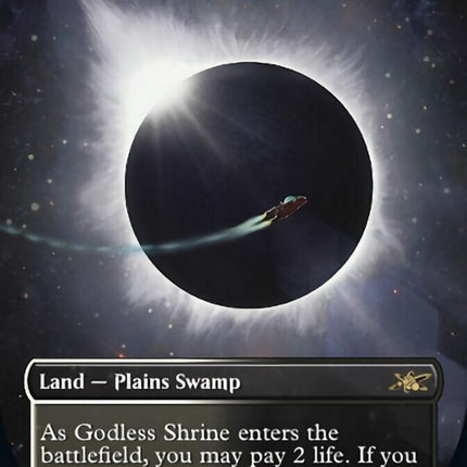 Godless Shrine (Borderless) (Galaxy Foil) [Unfinity]