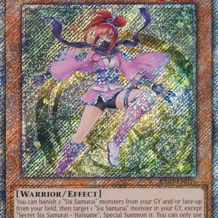 Secret Six Samurai - Hatsume (Platinum Secret Rare) [RA03-EN016] Platinum Secret Rare