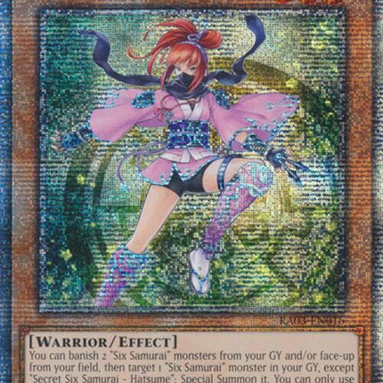 Secret Six Samurai - Hatsume (Quarter Century Secret Rare) [RA03-EN016] Quarter Century Secret Rare