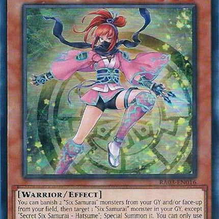 Secret Six Samurai - Hatsume (UR) [RA03-EN016] Ultra Rare