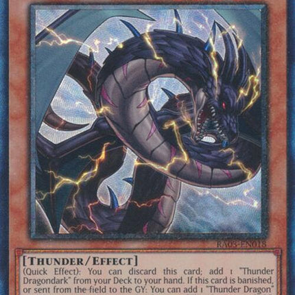 Thunder Dragondark (CR) [RA03-EN018] Prismatic Collector's Rare