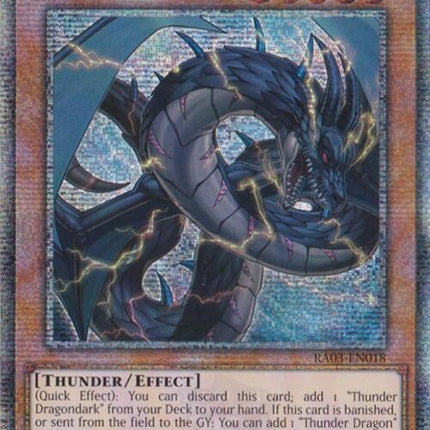 Thunder Dragondark (Quarter Century Secret Rare) [RA03-EN018] Quarter Century Secret Rare