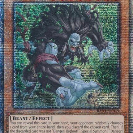 Danger! Bigfoot! (Quarter Century Secret Rare) [RA03-EN019] Quarter Century Secret Rare