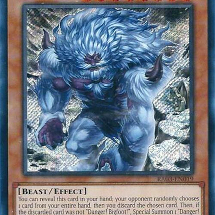 Danger! Bigfoot! (Alternate Art) (Secret Rare) [RA03-EN019] Secret Rare