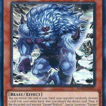 Danger! Bigfoot! (Alternate Art) [RA03-EN019] Super Rare
