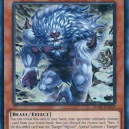 Danger! Bigfoot! (Alternate Art) (UR) [RA03-EN019] Ultra Rare