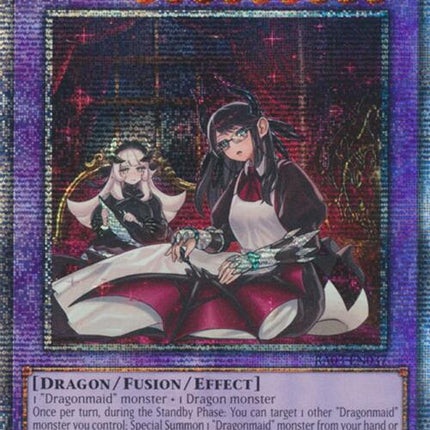 House Dragonmaid (Alternate Art) (Quarter Century Secret Rare) [RA03-EN037] Quarter Century Secret Rare