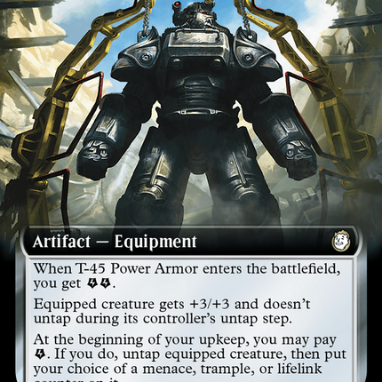 T-45 Power Armor (Extended Art) (Surge Foil) [Fallout]