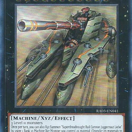 Superdreadnought Rail Cannon Juggernaut Liebe [RA03-EN041] Super Rare